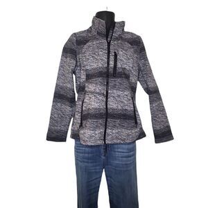 Iceberg Outerwear Jacket Women Sz S Long‎ Sleeve Full Zip Hooded Casual Outdoors
